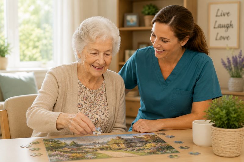 Memory care resident at The Waters of Springfield